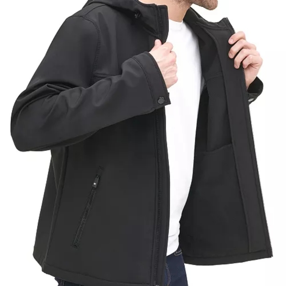 TOMMY HILFIGER MEN'S SOFTSHELL HOODED BOMB… - Picture 2 of 5